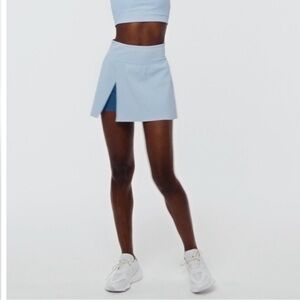 SPANX Booty Boost Ribbed front slit 14” skort XS